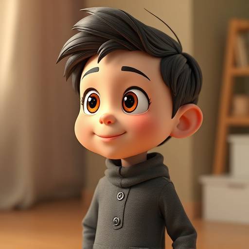 Imagen de un personaje animado en un entorno 3D